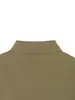 Chaqueta Corta Verde Militar con Cuello Alto y Hebillas Metálicas para Otoño 2026, Estilo Militar Vintage, Chaqueta Delgada para Principios de Otoño