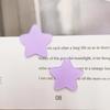 Color Caramelo Jalea Acrílico Esmerilado Grande Amor Estrella de Cinco Puntas DIY Tocado Bolso Accesorios para Funda de Teléfono