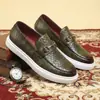 Zapatos Casuales de Negocios Transpirables para Hombre de Venta Caliente Estilo Británico Moderno Suela Suave Versátiles de Cuero - 26053