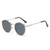 Nuevas Gafas de Sol de Moda de Estilo Coreano con Montura Ovalada para Mujer, Gafas Adelgazantes de Alto Sentido, Gafas de Sol Metálicas con Forma Distintiva para Sesión de Calle