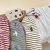 Pantalones Casuales Unisex para Niños de Primavera y Otoño, Pantalones Deportivos Joggers con Rayas de Dibujos Animados, Estilo Coreano de Moda, Personalidad para Bebés