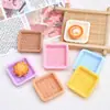 Cesta cuadrada de color con dibujos animados, crema, pegamento, accesorios de resina, accesorios de bricolaje, horquilla, agujero, zapatos, hebilla, accesorios decorativos, flores para zapatos