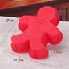 Mold de Silicone para Bolo Boneco de Neve de Natal Multicor Opcional com Furo Único Assadeira Molde de Silicone para Assar DIY Fabricante Direto Atacado Forno