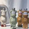 Botella de Plástico Oso Violento Botella de Té de Leche Jugo Botella Desechable para Bebidas 500ml PET Botella de Bebida Oso Violento