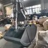 Escavadeira balde em forma de concha garra em forma de concha máquina balde de concha garra de concha rotativa hidráulica garra hidráulica de abertura dupla