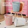 Cubo de basura con anillo de presión Hogar Sala de estar Lujo Ligero Dormitorio Grande Baño Creativo Inodoro Dormitorio Cocina Basura Al por mayor