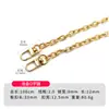 Cadena de aluminio para bolsos de mujer, accesorios de cadena, cadena de metal de repuesto, cadena de bolso pulida de cuatro lados, accesorios para correa de hombro de bolso cruzado