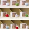Taza de Té Pequeña de Cerámica de Color Sólido Fresco, Taza Individual para Uso Doméstico, Exquisita Taza para Degustación de Té, Taza de Té de Alto Valor para Juego de Té Kung Fu