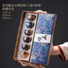 Juego de regalo de tazas de té para pareja pintadas en oro Junyao, taza maestra vintage de alta gama, taza de té Jianzhan, taza de degustación de té, regalo personalizado