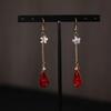 Bolsa de la Suerte de Aretes Florales de Estilo Chino Nuevo, Nuevos Aretes de Gancho Populares, Aretes Niche de Alta Gama, Aretes Únicos, Joyería de Estilo Chino