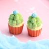 Nuevo llavero con pegatina para refrigerador de cupcakes de resina con comida grande, accesorios de bricolaje, mini adornos de cocina