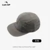 9991 Boné de Baseball de Cinco Painéis com Aba Curta, Design de Floco de Neve Lavado com Areia Liso, Boné de Skate Primavera e Verão Transfronteiriço, Boné Casual Bico de Pato