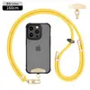 Lanyard para teléfono móvil con explosiones se puede colgar en la espalda cuerda ajustable para colgar en el cuello cuerda tejida corta para la muñeca anti-pérdida venta al por mayor de fábrica