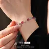 Elegante e Exquisito Bracelete Oval de Zircônia, Luxo Leve, Bracelete de Temperamento de Alto Padrão, Design de Bracelete de Nicho e Versátil, Atacado