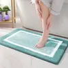 Tapete de Chão Cor Sólida Imitando Caxemira Mais Vendido, Tapete para Pés Absorvente de Água Secagem Rápida para Banheiro e Vaso Sanitário, Tapete Antiderrapante para Banheiro Doméstico