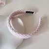 Diadema Ancha de Estilo Artístico a Cuadros Coreanos para Mujer, Uso Diario, Diadema Elegante y con Estilo, Diseño de Corona Alta, Accesorio para el Cabello de Primavera