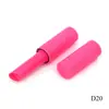 Suministro de tubo de lápiz labial de plástico redondo portátil de color, tubo vacío, moldeo por inyección, hebilla magnética, tubo de lápiz labial, fabricante de material de embalaje de cosméticos