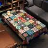 Toalha de Mesa Estilo Americano, Impermeável, à Prova de Óleo, Não Lavável, Novo Modelo 2026, Luxo Leve, Sensação de Alta Qualidade, Retangular, Toalha de Mesa para Sala de Jantar que Melhora o Ambiente