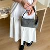 2025 Moda Coreana Retro Tejido de Alta Calidad Bolso Dumpling Casual Suave Color Puro de Hombro Cruzado Bolso Tote