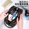 Compartimento de Separación Húmedo y Seco Bolsa de Tocador Bolsa de Viaje Bolsa de Cosméticos para Hombre Capa Separadora Bolsa para Guardar Productos de Cuidado de la Piel en Capas