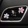 Popular Cinco Pétalas Flor Feminina Liga de Zinco Saída de Ar Condicionado do Carro Joia Clipe Decorativo para Saída de Ar do Carro Acessórios de Interior