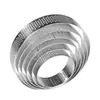Anillo para tarta francesa de acero inoxidable 304 con agujero, soldadura a tope láser, borde redondo sin rayar la mano, anillo de torre redonda perforada de 0,8 mm