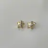 Pendientes de Estrella de Cinco Puntas Estilo Chanel con Pasador de Plata para Mujer, Lujo Ligero, Gama Alta, Elegantes Pendientes de Circonita, Exquisitos y Versátiles Accesorios para Orejas de Verano