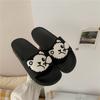 Sandalias y Pantuflas de Corazón de Niña Linda de Dibujos Animados para el Hogar para Mujer Verano Uso Interior y Exterior Estilo Coreano Estilo Japonés Sandalias 5588xxcpp
