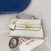 2023 Nuevo Gs Bolso para Mujer Bolso Patrón de Cocodrilo Color Sólido Moda Estilo Europeo y Americano Bolso de Hombro Cruzado Kelly Versátil