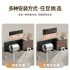 Estante de Almacenamiento para Secador de Pelo de Nogal Negro Sin Taladrar Soporte de Pared para Secador de Pelo de Baño Estante de Almacenamiento para Secador de Pelo