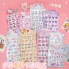 Pegatinas Populares Lindas de Series de Dibujos Animados en Relieve Acrílicas Creativas Hechas a Mano Decoración para Funda de Teléfono Material para Diario Pegatinas