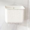 Suministro Directo de Fábrica 1006 Estante de Almacenamiento Colgante Adhesivo sin Rastro Cuadrado Blanco Simple Cesta Colgante de Almacenamiento Caja de Almacenamiento para Baño