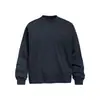 Camiseta de manga longa cor sólida 260G para homens, solta e simples, top versátil de gola redonda, marca da moda, camiseta casual para primavera e outono, estilo INS