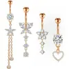 Atacado de fábrica Amazon pingente de cobre zircônia kit de piercing de umbigo anel de umbigo joias para piercing corporal conjunto de 10 peças personalizado