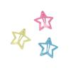 Pinza para el cabello brillante con forma de estrella de cinco puntas estilo caramelo versión coreana para flequillo y cabello lateral, accesorio para el cabello de niña en colores caramelo