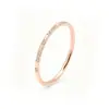 Anillo de Acero de Titanio de Lujo Ligero de Gama Alta Incrustado con Diamantes para Mujer 1314 Una Vida Un Mundo Anillo de Diamante para Pareja Moda Temperamento Niche Dedo