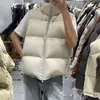 Chaleco de Algodón con Relleno Simple Versátil Otoño/Invierno 2026 para Mujer Corto Talla Grande Cuello Alto Holgado Adelgazante Cálido Ropa de Abrigo