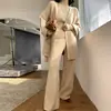 Conjunto de Tricô Transfronteiriço para Mulheres Outono e Inverno 2025 Novo Estilo Espessado Calças de Perna Larga da Moda Cardigan Suéter Conjunto de Três Peças para Mulheres