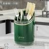 Caja de almacenamiento de palillos de lujo ligero para pared, soporte para palillos doméstico, estante de almacenamiento con drenaje para cocina, cesta para palillos, jaula para palillos, cubo para cucharas