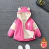 Ropa para Niños Nueva Chaqueta de Terciopelo para Niñas Ropa de Invierno 2025 Abrigo de Algodón Cálido para Niños Estilo Occidental Parka Gruesa para Bebé