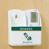 Prateleira de armazenamento para parede sem furos para uso doméstico, para guardar controles remotos de TV e ar condicionado, design simples de montagem na parede para quarto e sala de estar