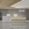 Recepción Principal de la Empresa, Barra de Bar, Mostrador de Caja Registradora del Estudio de Yoga, Escritorio de Recepción de Salón de Belleza con Recubrimiento de Pintura Comercial, Escritorio de Oficina de Tienda de Ropa