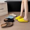 Brisa Nocturna Zapatos Birkenstock de Suela Gruesa Estilo Bohemio Ropa de Abrigo para Mujer Vacaciones Primavera y Verano 2025 Chanclas de Mediodía sin Talón