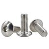Acero Inoxidable 304 Tornillos de Cabeza Plana Grande con Hexágono Interior Cabeza Paraguas Cabeza Semicircular Tornillos para Máquina Cabeza de Hongo Tornillos para Máquina M3M8