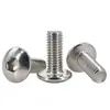 Tornillo de acero inoxidable 304 cabeza plana grande de hexágono interior cabeza de paraguas cabeza semiredonda tornillo para máquina cabeza de hongo tornillo para máquina M3M8