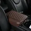 Bolsa de Almacenamiento para Caja de Reposabrazos de Coche, Caja de Pañuelos para Coche, Almohadilla Elevadora de Altura Central para Codo, Multifuncional Tres en Uno Antideslizante