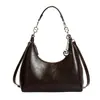 Bolsa de Ombro Simples Estilo Transfronteiriço Formato Dumpling 2026 Nova Moda Elegante para o Dia a Dia Bolsa de Mão Sensação Retrô Bolsa Transversal