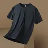 Estilo Nuevo de Verano Seda de Hielo Manga Corta para Hombre Deportivo Casual Camiseta de Manga Corta de Seda de Hielo Transpirable Top de Manga Corta para Hombre