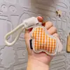 Llavero Colgante Adorno de Cuero de Fruta a Cuadros de Tela Original Colgante Creativo para Llavero Muñeca Pequeña Venta al por Mayor