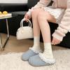 Zapatillas Gruesas Azules Retro Ligeras y Lindas para Mujer Atuendo de Verano 2025 Nuevas Birkenstocks Versátiles Medias Zapatillas
